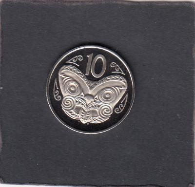 Beschrijving: 10 Cent MAORI MASK